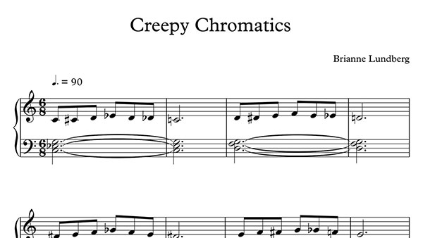 Creepy Chromatics (Piano) - Musical Bri